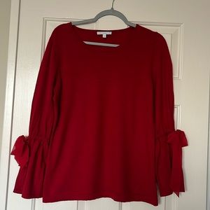 Women’s Talbots red merino wool sweater